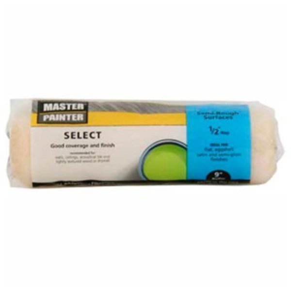 General Paint Master Painter 9" Select Roller Cover, 1/2" Nap, Knit, Semi Rough - 697795